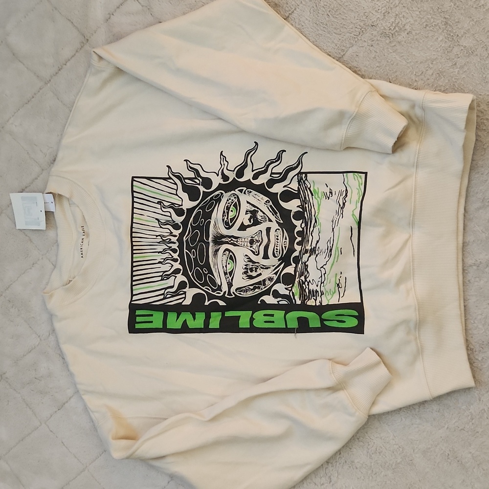 AMERICAN EAGLE SUBLIME GRAPHIC CREWNECK SWEATSHIRT